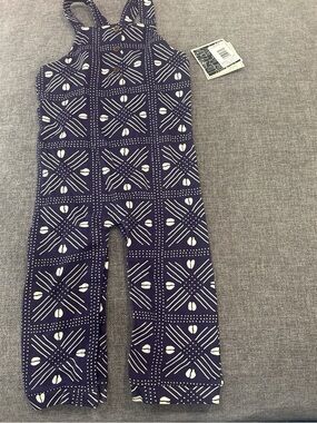 Purple and white Patterned Overalls - [Brand]